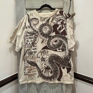 McDagger Studded T Shirt Mens Snake   4xl